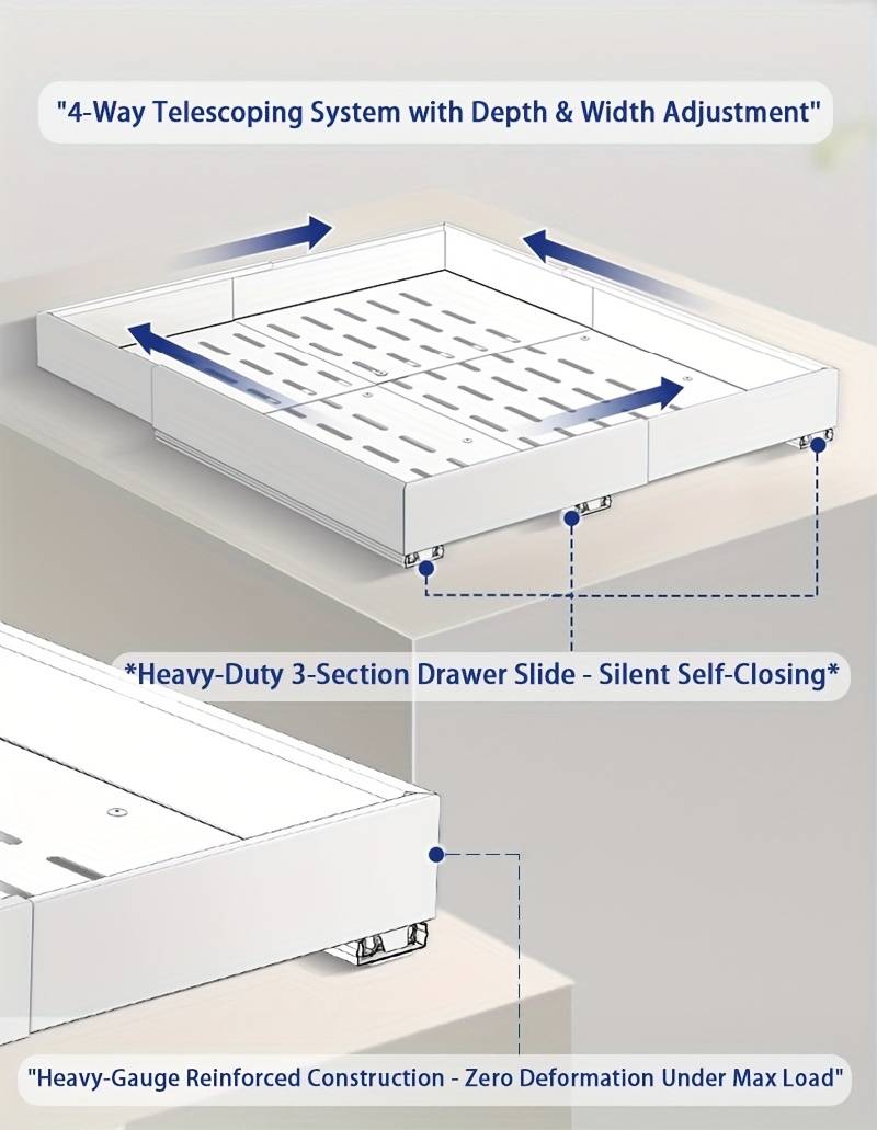 Pull Out Tray Organizer Kitche - Food Storage Drawers ulasan dan harga